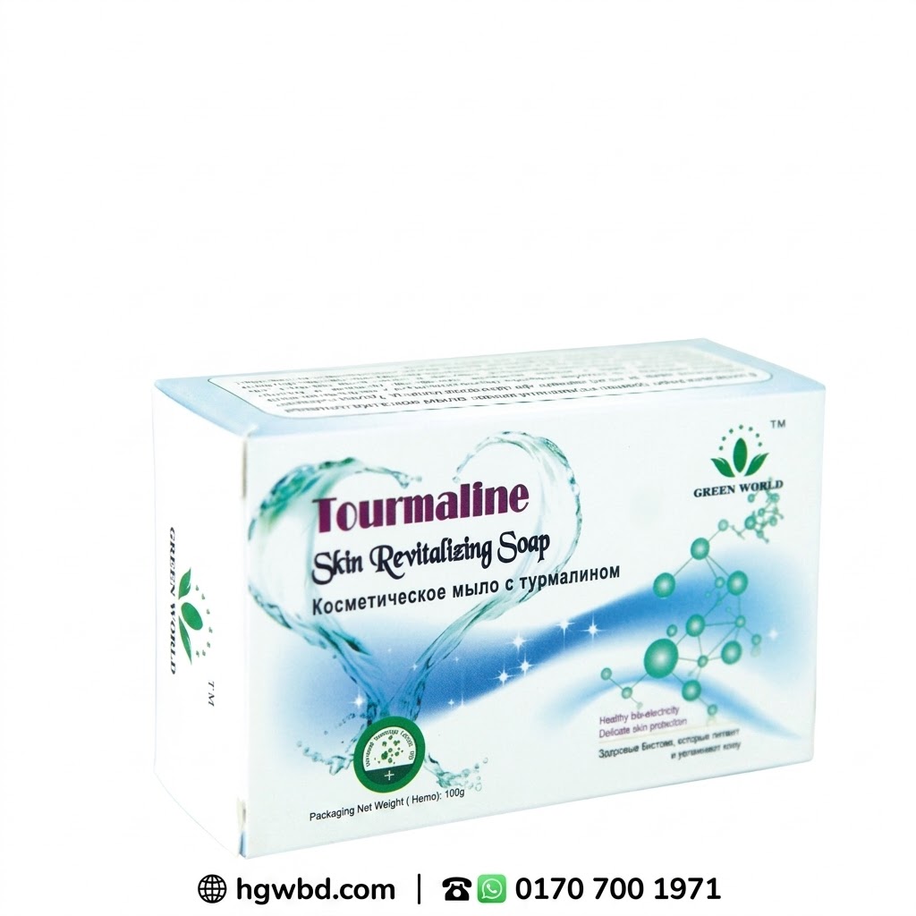 Tourmaline Skin Revitalizing Soap – healthy bio-electricity, delicate skin protection, 100g net weight, free from biotoxins.