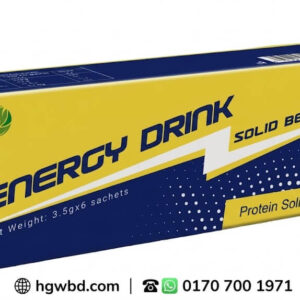 Energy Drink Solid Beverage – Protein solid beverage – 3.5g x 6 sachets – instant energy & protein boost – hgwbd.com