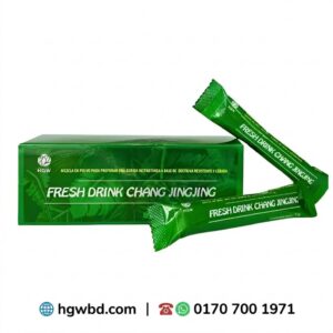 Fresh Drink Chang Jingjing instant beverage powder sachets with dietary fiber and resistant dextrin in green box packaging