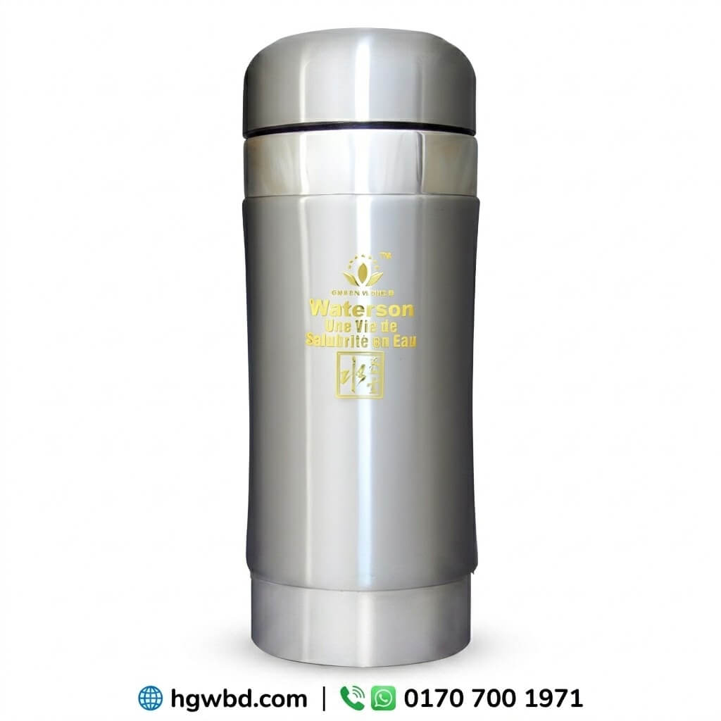 Green World Waterson Flask – Premium Stainless Steel Water Flask Green World Waterson Flask premium stainless steel water flask with sleek silver design for daily hydration